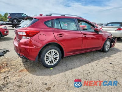 Trzecie zdjęcie samochodu z tyłu: 2018 SUBARU IMPREZA PREMIUM VIN:4S3GTAB61J3736491 - miniatura