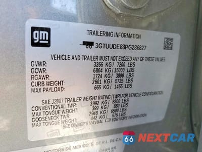 Zdjęcie 13 z 13 samochodu: 2023 GMC SIERRA K1500 SLT VIN:3GTUUDE88PG286827 - miniatura