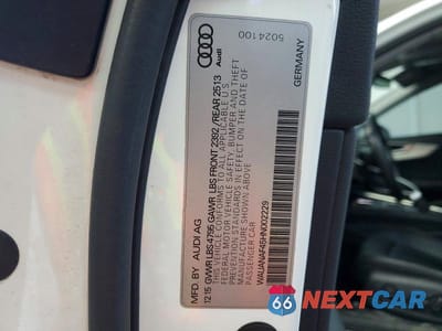 Zdjęcie 13 z 13 samochodu: 2017 AUDI A4 PREMIUM VIN:WAUANAF45HN002229 - miniatura