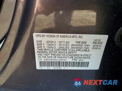 Zdjęcie 12 z 12 samochodu: 2020 ACURA MDX A-SPEC VIN:5J8YD4H00LL024161 - miniatura