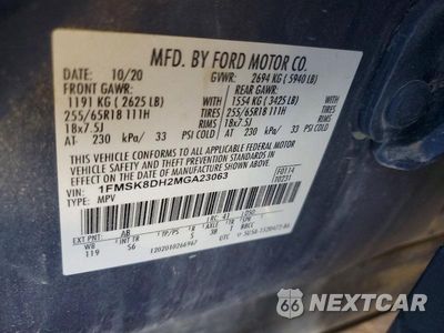 Zdjęcie 13 z 13 samochodu: 2021 FORD EXPLORER XLT VIN:1FMSK8DH2MGA23063 - miniatura
