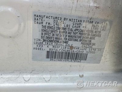 Zdjęcie 12 z 12 samochodu: 2021 NISSAN VERSA VIN:3N1CN8EV2ML878462 - miniatura