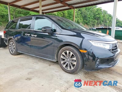 Czwarte zdjęcie samochodu z boku: 2022 HONDA ODYSSEY EXL VIN:5FNRL6H79NB025734 - miniatura