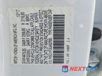 Zdjęcie 12 z 12 samochodu: 2018 HONDA ACCORD SPORT VIN:1HGCV1F30JA027850 - miniatura