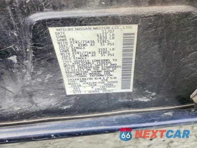 Zdjęcie 13 z 13 samochodu: 2008 NISSAN PATHFINDER S VIN:5N1AR18B28C641758 - miniatura