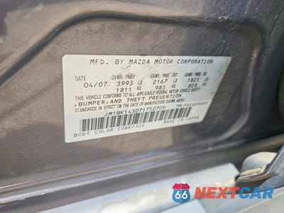 Zdjęcie 12 z 12 samochodu: 2007 MAZDA 3 HATCHBACK VIN:JM1BK143071750709 - miniatura