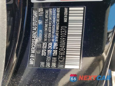 Zdjęcie 12 z 12 samochodu: 2021 MERCEDES-BENZ E 350 VIN:W1KZF8DB4MA910370 - miniatura