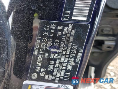 Zdjęcie 12 z 12 samochodu: 2018 KIA FORTE LX VIN:3KPFL4A77JE237517 - miniatura