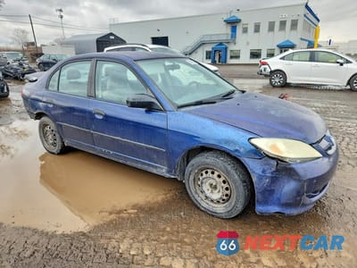Czwarte zdjęcie samochodu z boku: 2005 HONDA CIVIC DX VIN:2HGES16185H033886 - miniatura