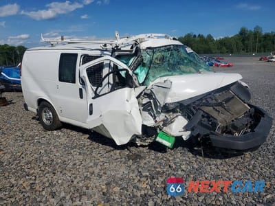 Czwarte zdjęcie samochodu z boku: 2018 CHEVROLET EXPRESS G2500 VIN:1GCWGAFG6J1340362 - miniatura