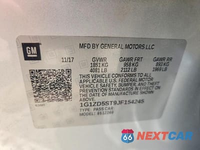 Zdjęcie 12 z 12 samochodu: 2018 CHEVROLET MALIBU LT VIN:1G1ZD5ST9JF154245 - miniatura