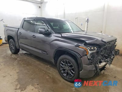 Czwarte zdjęcie samochodu z boku: 2023 TOYOTA TUNDRA PLATINUM VIN:5TFNA5DB8PX123820 - miniatura