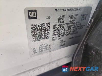 Zdjęcie 13 z 13 samochodu: 2024 CHEVROLET TRAX 1LT VIN:KL77LHE20RC239782 - miniatura