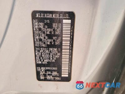 Zdjęcie 10 z 10 samochodu: 2015 NISSAN QUEST S VIN:JN8AE2KP6F9126500 - miniatura