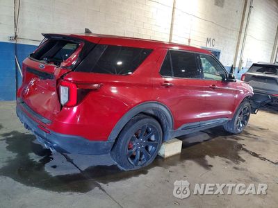 Trzecie zdjęcie samochodu z tyłu: 2022 FORD EXPLORER ST VIN:1FM5K8GC0NGA48719 - miniatura