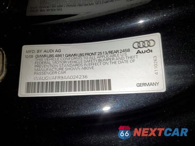 Zdjęcie 12 z 12 samochodu: 2010 AUDI S5 PREMIUM PLUS VIN:WAUGVAFR9AA024236 - miniatura