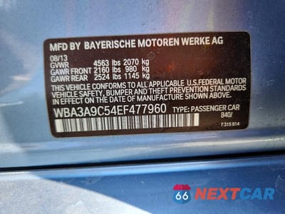 Zdjęcie 12 z 12 samochodu: 2014 BMW 335 I VIN:WBA3A9C54EF477960 - miniatura
