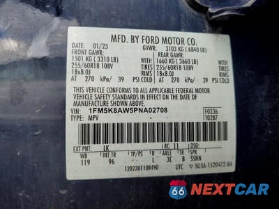 Zdjęcie 13 z 13 samochodu: 2023 FORD EXPLORER POLICE INTERCEPTOR VIN:1FM5K8AW5PNA02708 - miniatura