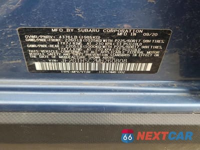 Zdjęcie 14 z 14 samochodu: 2021 SUBARU CROSSTREK SPORT VIN:JF2GTHSC2MH260808 - miniatura