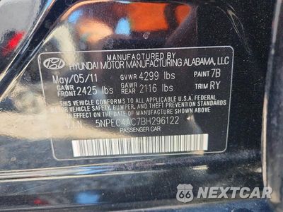 Zdjęcie 12 z 12 samochodu: 2011 HYUNDAI SONATA SE VIN:5NPEC4AC7BH296122 - miniatura