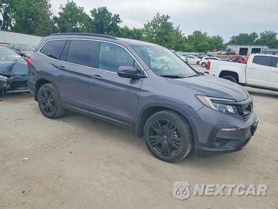 Czwarte zdjęcie samochodu z boku: 2021 HONDA PILOT SE VIN:5FNYF6H24MB078640 - miniatura