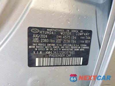 Zdjęcie 13 z 13 samochodu: 2025 HYUNDAI SONATA HYBRID SEL VIN:KMHL34JJ2SA107661 - miniatura