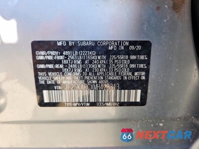 Zdjęcie 12 z 12 samochodu: 2021 SUBARU FORESTER SPORT VIN:JF2SKARCXMH423313 - miniatura