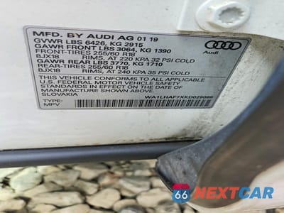 Zdjęcie 13 z 13 samochodu: 2019 AUDI Q7 PREMIUM PLUS VIN:WA1LHAF7XKD029088 - miniatura