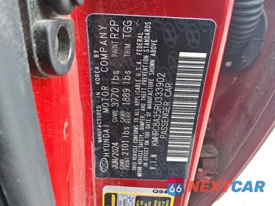 Zdjęcie 13 z 13 samochodu: 2024 HYUNDAI VENUE SEL VIN:KMHRC8A35RU333902 - miniatura
