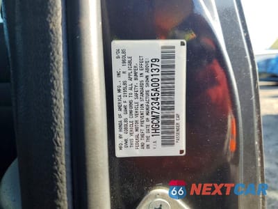 Zdjęcie 12 z 12 samochodu: 2005 HONDA ACCORD LX VIN:1HGCM72345A001379 - miniatura
