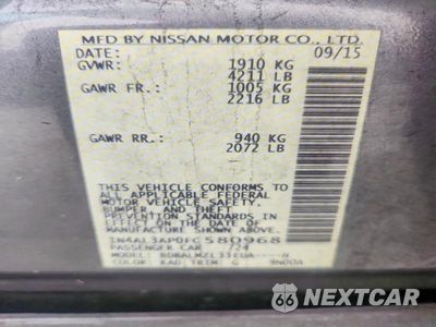 Zdjęcie 12 z 12 samochodu: 2015 NISSAN ALTIMA 2.5 SV VIN:1N4AL3AP0FC580968 - miniatura