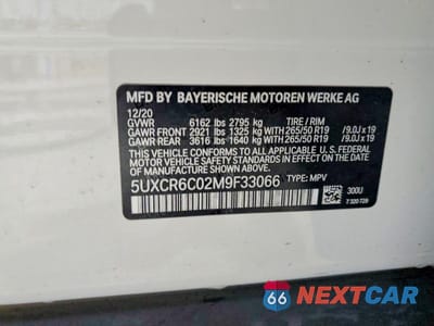 Zdjęcie 13 z 13 samochodu: 2021 BMW X5 XDRIVE40I VIN:5UXCR6C02M9F33066 - miniatura