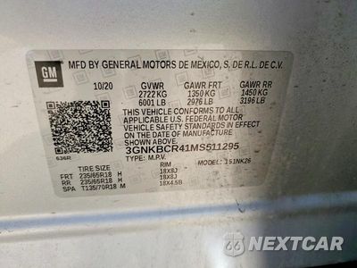 Zdjęcie 13 z 13 samochodu: 2021 CHEVROLET BLAZER 2LT VIN:3GNKBCR41MS511295 - miniatura