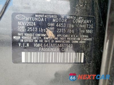 Zdjęcie 12 z 12 samochodu: 2025 HYUNDAI SONATA SEL VIN:KMHL64JA8SA461949 - miniatura