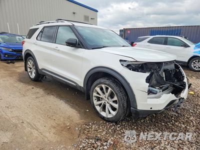 Czwarte zdjęcie samochodu z boku: 2021 FORD EXPLORER PLATINUM VIN:1FM5K8HC2MGC49079 - miniatura