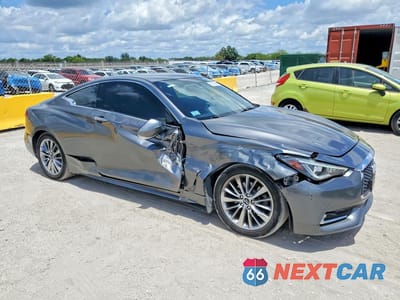 Czwarte zdjęcie samochodu z boku: 2017 INFINITI Q60 3.0T PREMIUM VIN:JN1EV7EL9HM550243 - miniatura