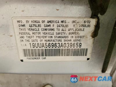 Zdjęcie 12 z 12 samochodu: 2003 ACURA 3.2TL TYPE-S VIN:19UUA56963A039659 - miniatura