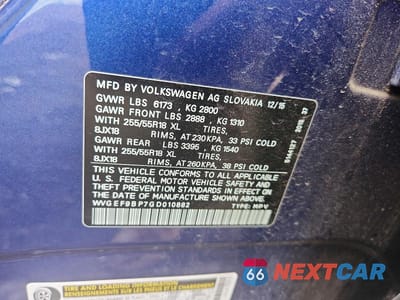 Zdjęcie 12 z 12 samochodu: 2016 VOLKSWAGEN TOUAREG SPORT VIN:WVGEF9BP7GD010882 - miniatura