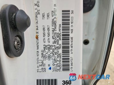 Zdjęcie 13 z 13 samochodu: 2022 TOYOTA TACOMA TRD SPORT VIN:3TMAZ5CN7NM160251 - miniatura