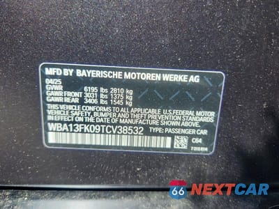 Zdjęcie 12 z 12 samochodu: 2026 BMW 550 XE VIN:WBA13FK09TCV38532 - miniatura