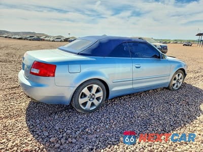 Trzecie zdjęcie samochodu z tyłu: 2003 AUDI A4 3.0 CABRIOLET VIN:WAUAT48H43K010324 - miniatura