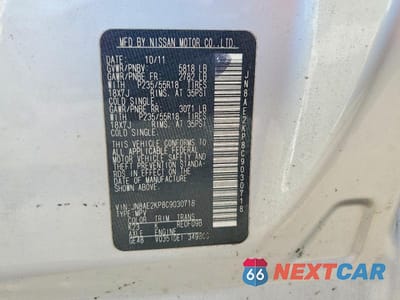Zdjęcie 13 z 13 samochodu: 2012 NISSAN QUEST 3.5 S VIN:JN8AE2KP8C9030718 - miniatura