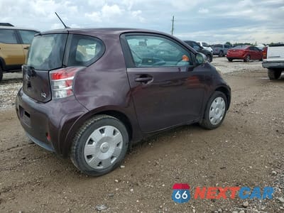Trzecie zdjęcie samochodu z tyłu: 2012 SCION IQ BASE VIN:JTNJJXB05CJ021461 - miniatura