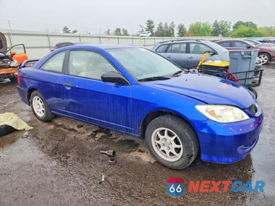 Czwarte zdjęcie samochodu z boku: 2005 HONDA CIVIC DX VP VIN:1HGEM221X5L066560 - miniatura