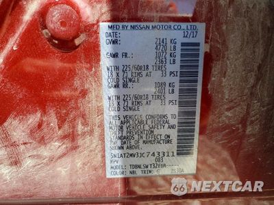 Zdjęcie 13 z 13 samochodu: 2018 NISSAN ROGUE SL VIN:5N1AT2MV3JC743311 - miniatura
