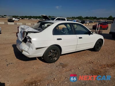 Trzecie zdjęcie samochodu z tyłu: 2001 HONDA CIVIC LX VIN:2HGES16521H569875 - miniatura