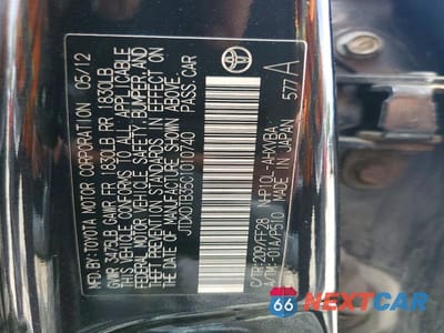 Zdjęcie 13 z 13 samochodu: 2012 TOYOTA PRIUS C TWO VIN:JTDKDTB35C1010740 - miniatura