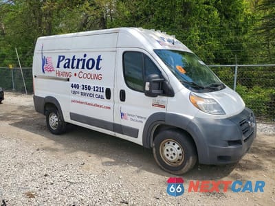 Czwarte zdjęcie samochodu z boku: 2017 RAM PROMASTER 2500 2500 HIGH VIN:3C6TRVCG4HE546819 - miniatura