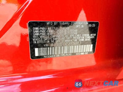 Zdjęcie 12 z 12 samochodu: 2025 SUBARU IMPREZA SPORT VIN:JF1GUAFC4S8316912 - miniatura