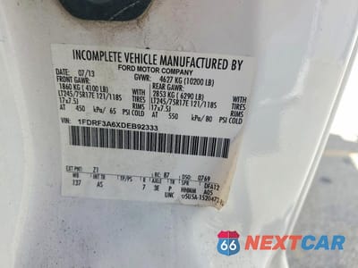 Zdjęcie 13 z 13 samochodu: 2013 FORD F350 SUPER DUTY VIN:1FDRF3A6XDEB92333 - miniatura